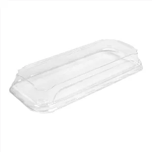 Couvercles transparent PET "sushi" 221x91x32mm
